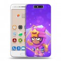 Дизайнерский пластиковый чехол для ZTE Blade V8 Brawl Stars