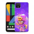 Дизайнерский пластиковый чехол для Google Pixel 4 Brawl Stars