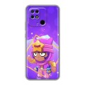 Дизайнерский силиконовый с усиленными углами чехол для Xiaomi Redmi 10C Brawl Stars