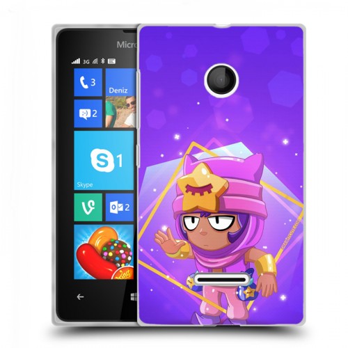 Дизайнерский пластиковый чехол для Microsoft Lumia 435 Brawl Stars