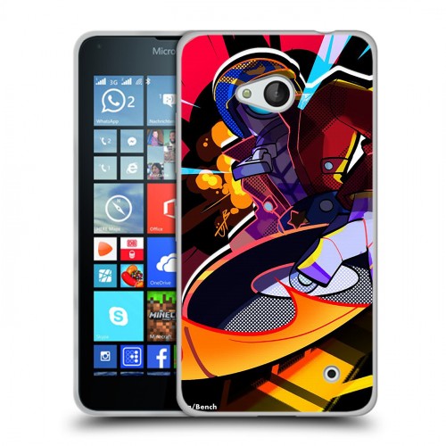 Дизайнерский пластиковый чехол для Microsoft Lumia 640 Brawl Stars