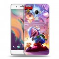 Дизайнерский пластиковый чехол для HTC One X10 Brawl Stars