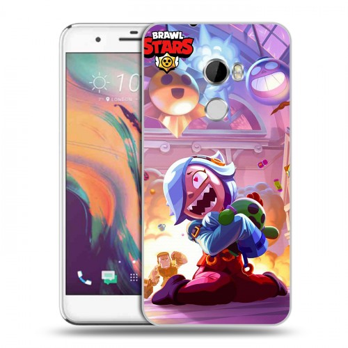 Дизайнерский пластиковый чехол для HTC One X10 Brawl Stars