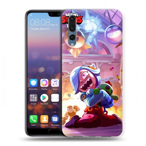 Дизайнерский силиконовый с усиленными углами чехол для Huawei P20 Pro Brawl Stars