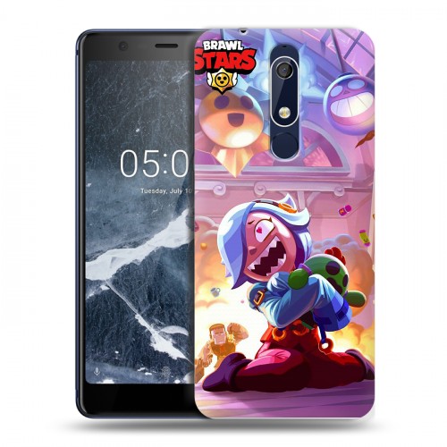 Дизайнерский пластиковый чехол для Nokia 5.1 Brawl Stars