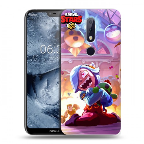 Дизайнерский силиконовый чехол для Nokia 6.1 Plus Brawl Stars