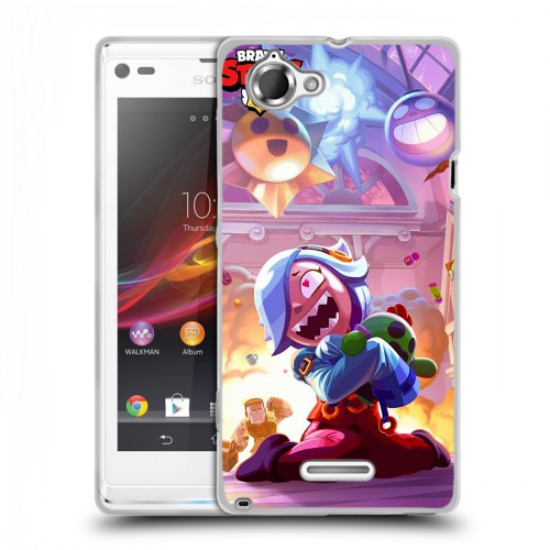 Дизайнерский пластиковый чехол для Sony Xperia L Brawl Stars