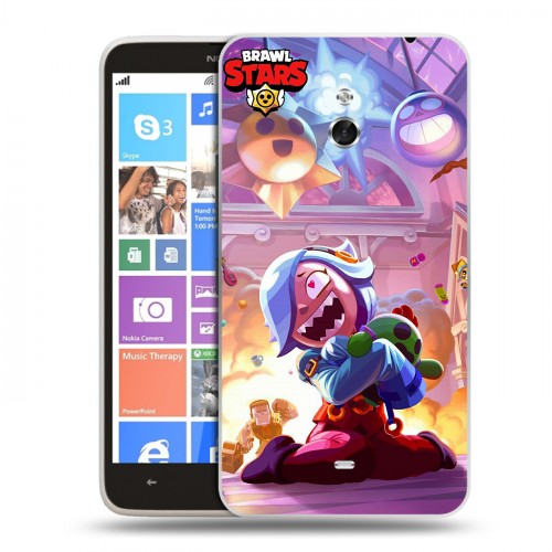 Дизайнерский пластиковый чехол для Nokia Lumia 1320 Brawl Stars