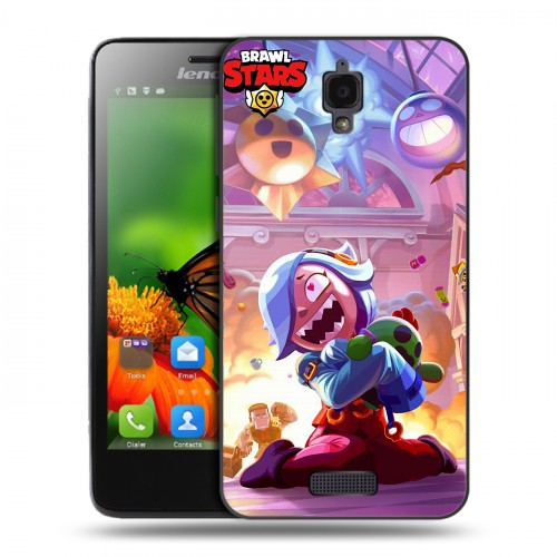 Дизайнерский пластиковый чехол для Lenovo S660 Brawl Stars