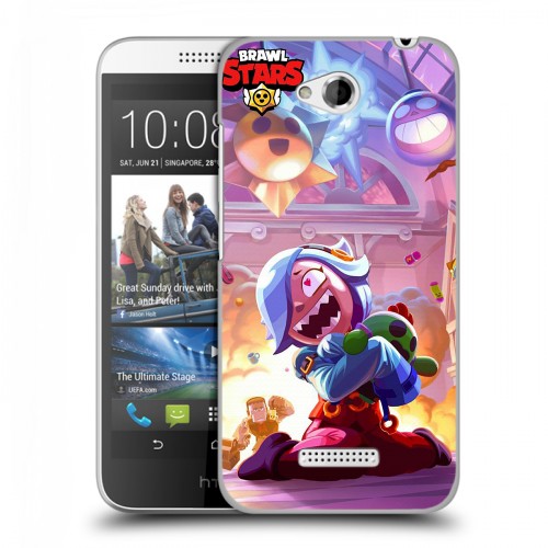 Дизайнерский пластиковый чехол для HTC Desire 616 Brawl Stars