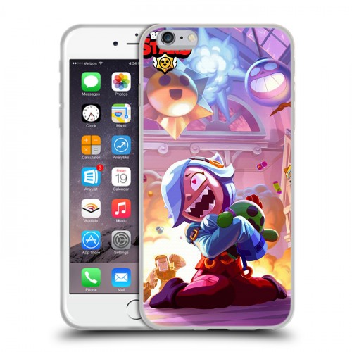 Дизайнерский силиконовый чехол для Iphone 6 Plus/6s Plus Brawl Stars