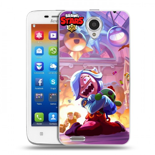 Дизайнерский пластиковый чехол для Lenovo S650 Ideaphone Brawl Stars