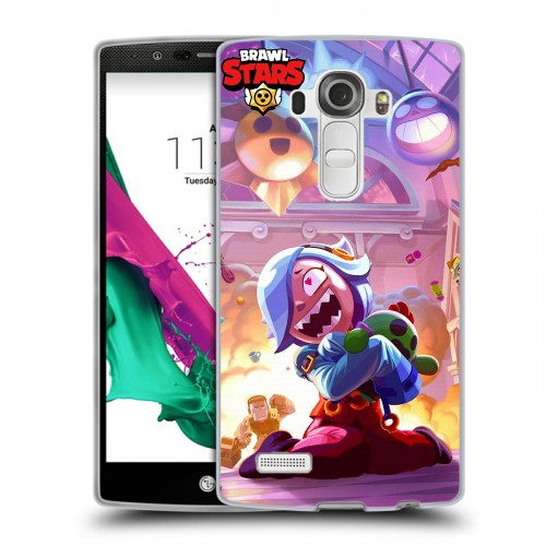 Дизайнерский пластиковый чехол для LG G4 Brawl Stars