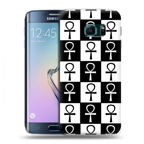 Дизайнерский пластиковый чехол для Samsung Galaxy S6 Edge Мир крестов