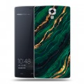 Дизайнерский силиконовый чехол для Homtom HT7 Мрамор зеленое золото