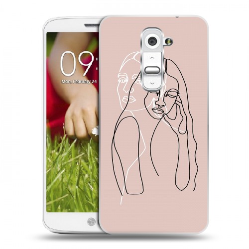 Дизайнерский пластиковый чехол для LG Optimus G2 mini Женские приныты