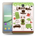 Дизайнерский силиконовый чехол для Samsung Galaxy Tab S2 8.0 Городские символы