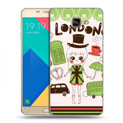 Дизайнерский пластиковый чехол для Samsung Galaxy A9 Городские символы