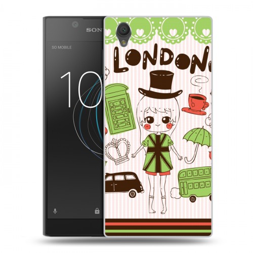 Дизайнерский пластиковый чехол для Sony Xperia L1 Городские символы