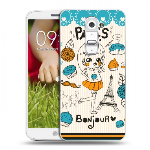 Дизайнерский пластиковый чехол для LG Optimus G2 mini Городские символы