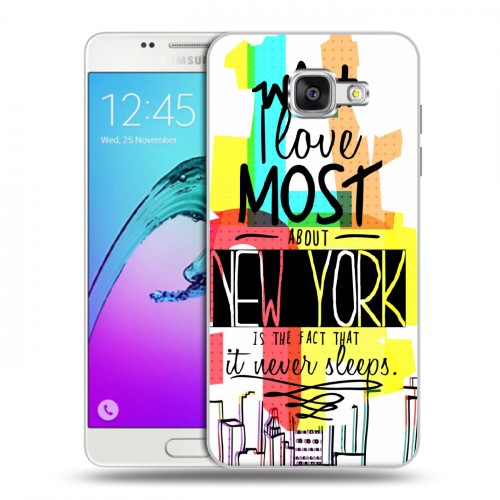 Дизайнерский силиконовый чехол для Samsung Galaxy A5 (2016) Городские символы