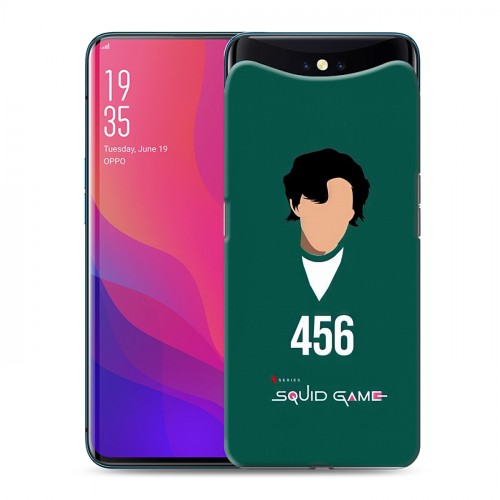 Дизайнерский силиконовый чехол для OPPO Find X Игра в кальмара