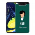 Дизайнерский пластиковый чехол для Samsung Galaxy A80 Игра в кальмара