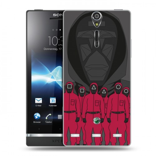 Дизайнерский пластиковый чехол для Sony Xperia S Игра в кальмара