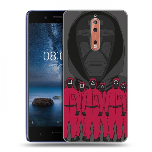 Дизайнерский пластиковый чехол для Nokia 8 Игра в кальмара