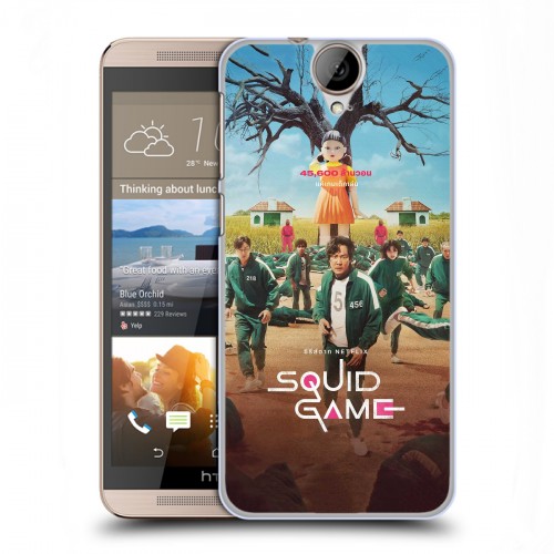 Дизайнерский пластиковый чехол для HTC One E9+ Игра в кальмара