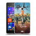 Дизайнерский пластиковый чехол для Microsoft Lumia 540 Игра в кальмара