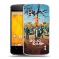 Дизайнерский пластиковый чехол для LG Google Nexus 4 Игра в кальмара