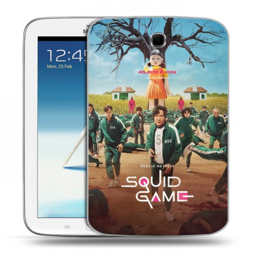 Дизайнерский силиконовый чехол для Samsung Galaxy Note 8.0 Игра в кальмара