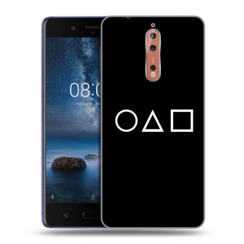 Дизайнерский пластиковый чехол для Nokia 8 Игра в кальмара