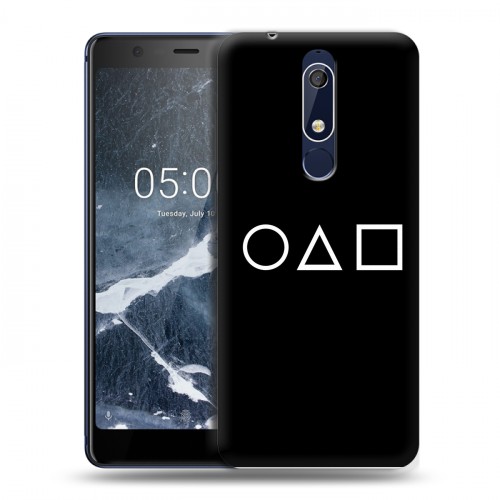 Дизайнерский пластиковый чехол для Nokia 5.1 Игра в кальмара