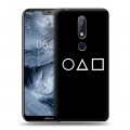 Дизайнерский пластиковый чехол для Nokia 6.1 Plus Игра в кальмара