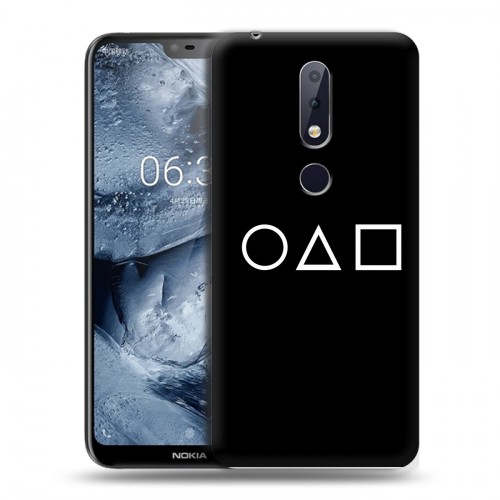 Дизайнерский пластиковый чехол для Nokia 6.1 Plus Игра в кальмара