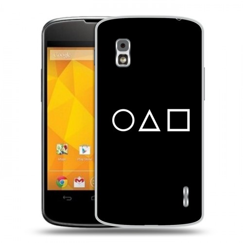 Дизайнерский пластиковый чехол для LG Google Nexus 4 Игра в кальмара