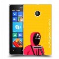 Дизайнерский пластиковый чехол для Microsoft Lumia 435 Игра в кальмара