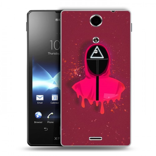 Дизайнерский пластиковый чехол для Sony Xperia TX Игра в кальмара