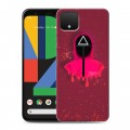 Дизайнерский пластиковый чехол для Google Pixel 4 Игра в кальмара