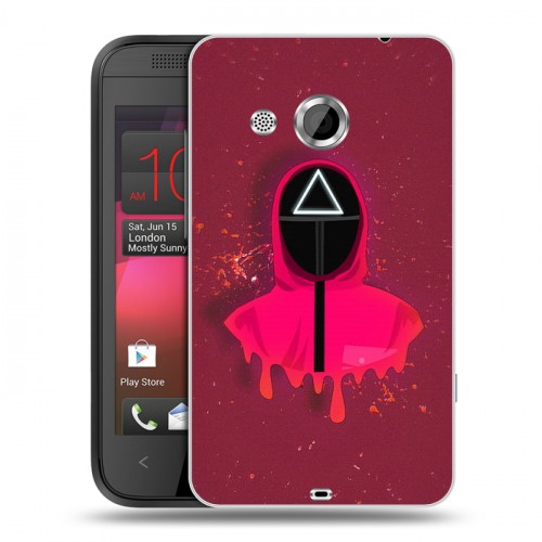 Дизайнерский пластиковый чехол для HTC Desire 200 Игра в кальмара