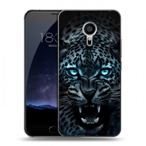Дизайнерский пластиковый чехол для Meizu Pro 5 Темный леопард