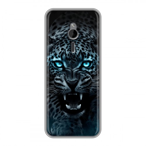 Дизайнерский силиконовый чехол для Nokia 230 Темный леопард