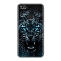 Дизайнерский силиконовый чехол для Huawei P10 Lite Темный леопард