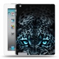 Дизайнерский пластиковый чехол для Ipad 2/3/4 Темный леопард