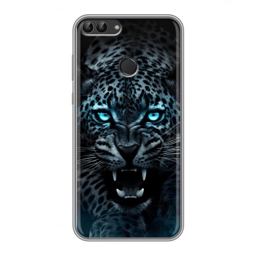 Дизайнерский силиконовый чехол для Huawei P Smart Темный леопард