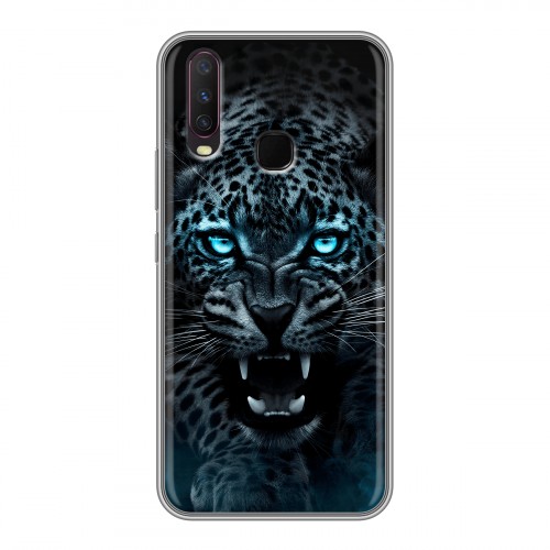 Дизайнерский силиконовый чехол для Vivo Y17 Темный леопард