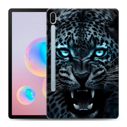 Дизайнерский силиконовый чехол для Samsung Galaxy Tab S6 Темный леопард