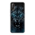 Дизайнерский силиконовый с усиленными углами чехол для Vivo V17 Neo Темный леопард